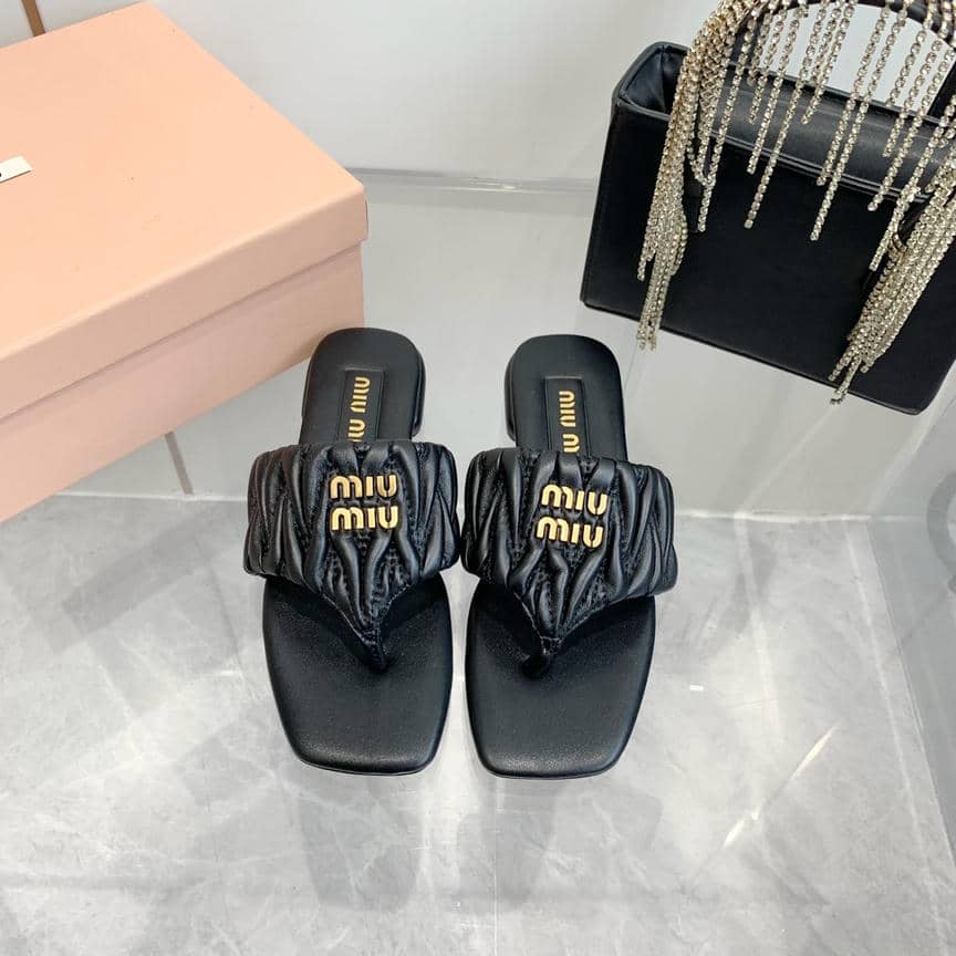 Miu Miu sheepskin slippers & sandals collection 1-3